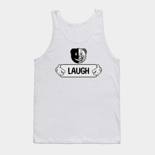 Creepy clown emoji - LAUGH - Black - Clown World Series - 1B Tank Top